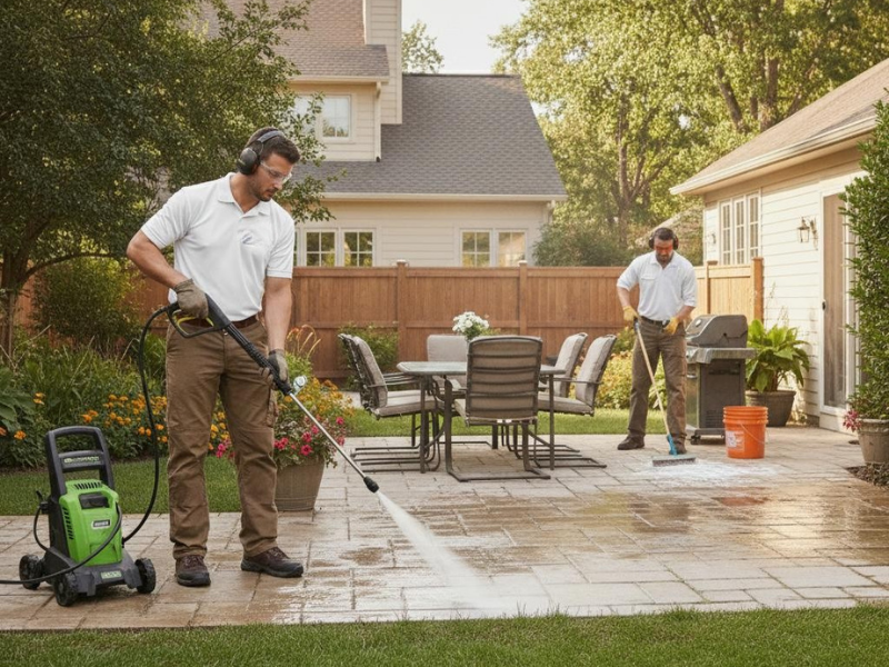 Terrassen und Steinreinigung